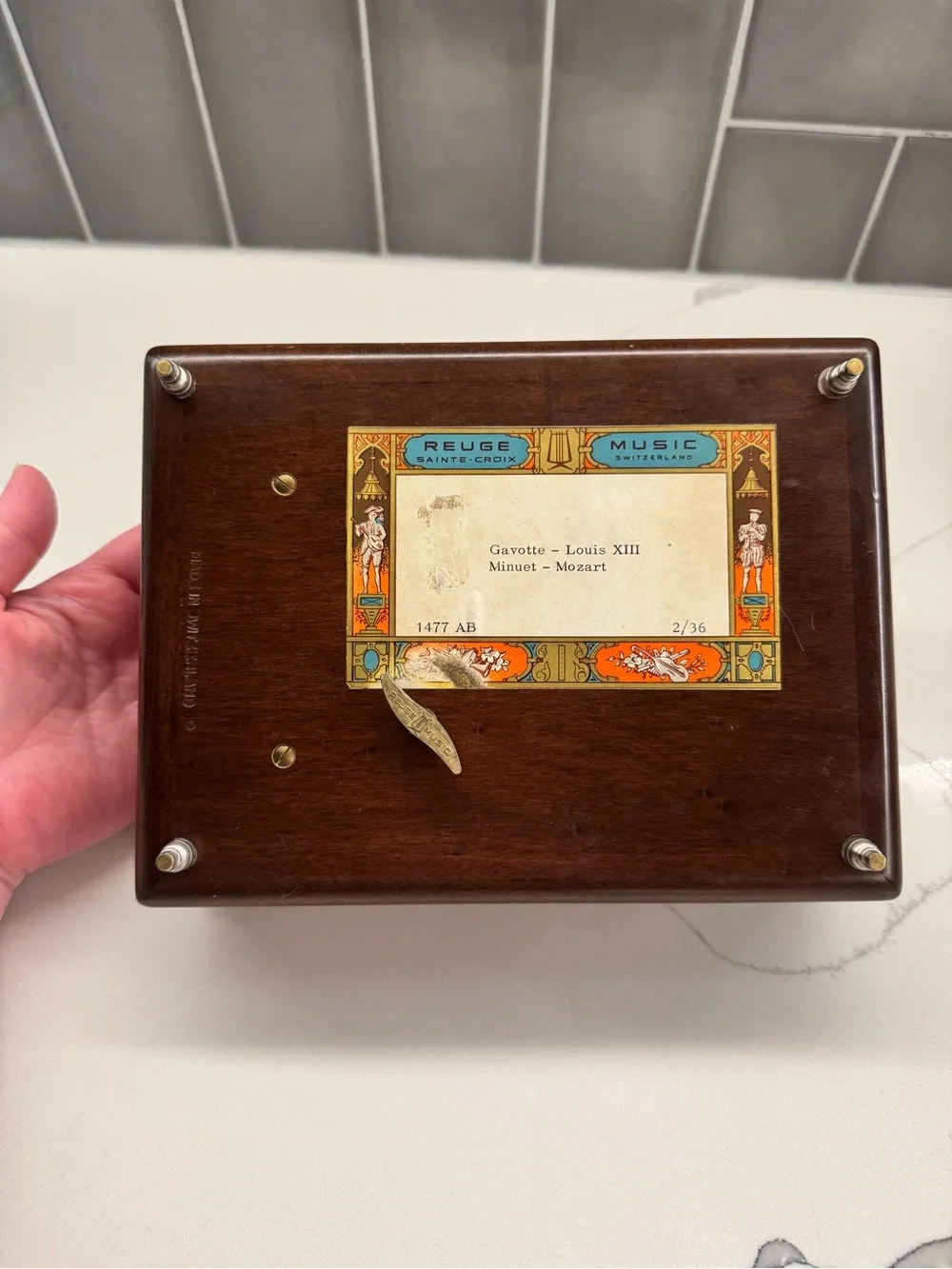 Vintage ‘Reuge’ Sainte Croix Embellished Music Box